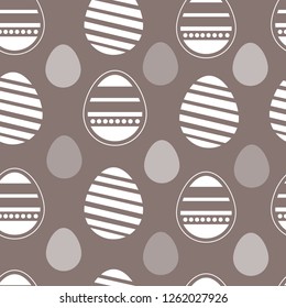 vector seamless pattern with eggs for easter