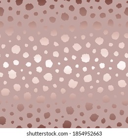 Vector Seamless Pattern. Elegant Dalmation Dot Texture. Irregular Uneven Dots. Polkadot For Design Prints. Abstract Polka Background. Repeating Contemporary Delicate Dot. Modern Stylish Backdrop