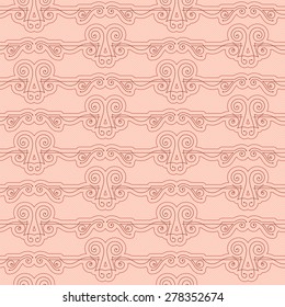 Vector seamless pattern of elegant flourishes