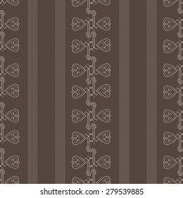 Vector seamless pattern of elegant flourishes