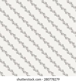Vector seamless pattern of the elements of curved lines. Symbols like hieroglyphics