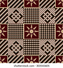 Vector seamless pattern. Elements in the form of a squares