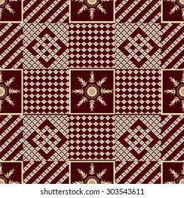 Vector seamless pattern. Elements in the form of a squares