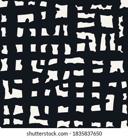 Vector seamless pattern. Endless abstract background with grunge texture. Trendy print design