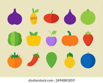 Vector seamless pattern, endless texture with vegetables. Black silhouette isolated on a white background. Fill solid icon, glyph. Healthy food and vitamins