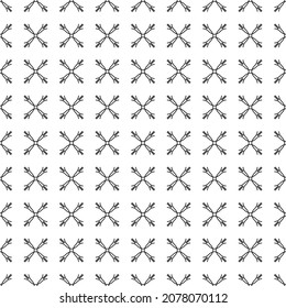 Vector seamless pattern EPS. Modern stylish texture SVG. Geometric striped ornament. Monochrome linear braids. Black and White Pattern