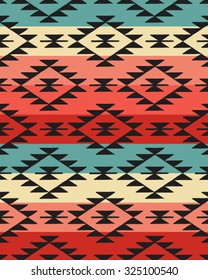 Vector seamless pattern with ethnic