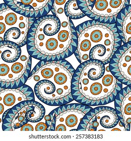 Vector seamless pattern with ethnic ornament