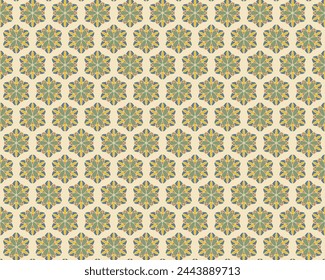 Vector seamless pattern with ethnic pattern. For printing, packaging, wallpaper, textiles