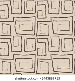 Vector seamless pattern with ethnic pattern. For printing, packaging, wallpaper, textiles