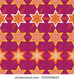 Vector seamless pattern ethnic style background. Vintage decorative texture for wallpapers, backgrounds and page fill. Indian, arabic motive.
