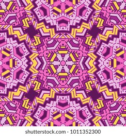 Vector seamless pattern ethnic style background. Vintage decorative texture for wallpapers, backgrounds and page fill. Indian, arabic motive.