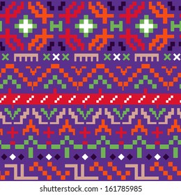Vector Seamless Pattern in Ethnic style