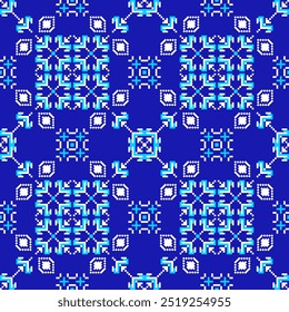 Vector seamless pattern ethnic style  decorative texture 