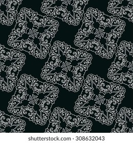 Vector seamless pattern ethnic style background. Vintage decorative texture for wallpapers, backgrounds and page fill. Indian, arabic motive.