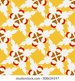 Vector seamless pattern ethnic style background. Vintage decorative texture for wallpapers, backgrounds and page fill. Indian, arabic motive.