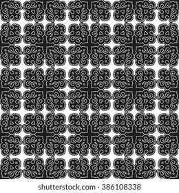 Vector seamless pattern ethnic style background. Vintage decorative texture for wallpapers, backgrounds and page fill. Indian, Arabic motive.