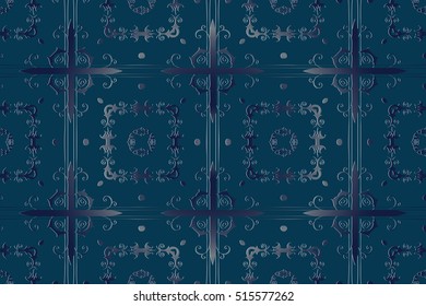 Vector seamless pattern ethnic style background. Vintage decorative texture