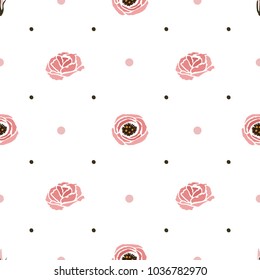 Vector seamless pattern with an eustom.