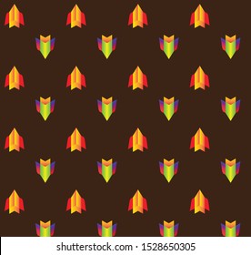 Vector seamless pattern . Pattern for fabric, baby clothes, background, textile, wrapping paper and other decoration. Vector illustration in trendy flat design style.