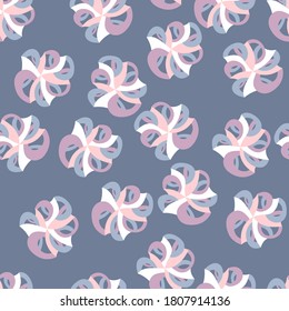 Vector seamless pattern. Fancy stylish pattern . Rhythmic interweaving of abstract figures