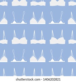 vector seamless pattern with female underwear