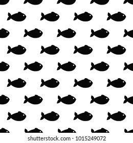 Vector seamless pattern with fish