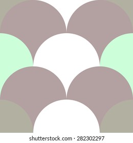 Vector seamless pattern with fish scale layout for wallpaper or textile