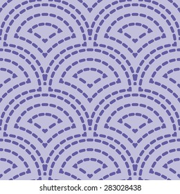 Vector seamless pattern with fish scale layout for wallpaper or textile