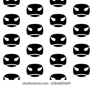 Vector seamless pattern of flat cow nose mouth isolated on white background