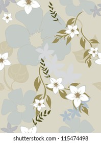 Vector seamless pattern floral