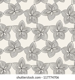 Vector seamless pattern. Floral background