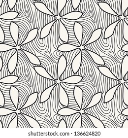 Vector seamless pattern. Floral background