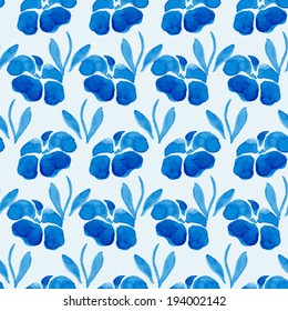 Vector seamless pattern. Floral background