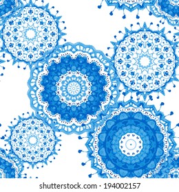 Vector seamless pattern. Floral background