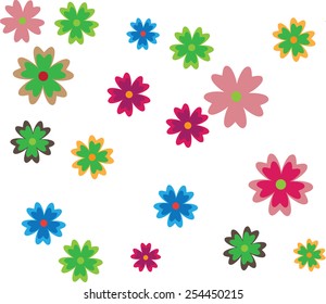 Vector seamless pattern , Seamless pattern with floral background