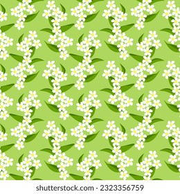 Vektorgrafik - nahtloses Muster einer farbigen Blumengrafik.