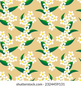Vector - seamless pattern of an floral colorful illustration.