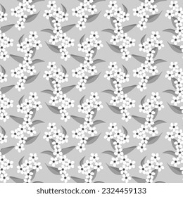 Vector - seamless pattern of an floral colorful illustration.