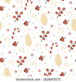 vector seamless pattern. Floral illustration