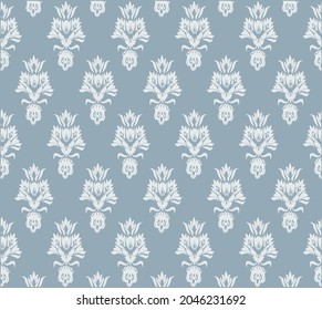 Vector patrón sin fisuras Ornamento floral para diseño, barroco, geométrico, ornamento para tela, fondo de papel pintado, adornos de colores.
