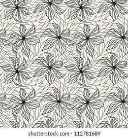 vector seamless pattern. floral stylish background