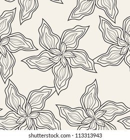 vector seamless pattern. floral stylish background