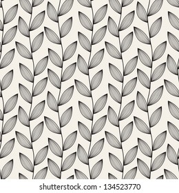 Vector seamless pattern. Floral stylish background