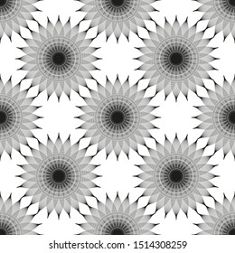 Vector seamless pattern. Floral stylish background. Delicate texture with flowers