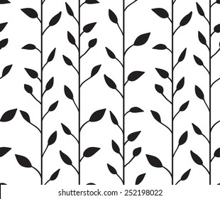 Vector seamless pattern. floral stylish background