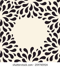 Patrón veloz. Antecedentes de vintage floral lanza plantas foliares en blanco
