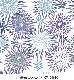 Vector seamless pattern flower and floral texture 