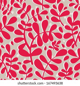 Vector seamless pattern with flowers