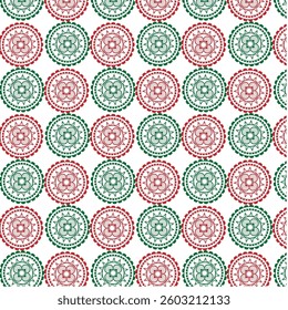 vector seamless pattern with flowers